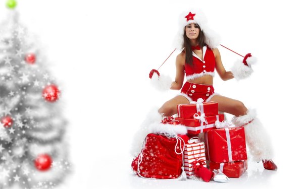 Девушка и новый год