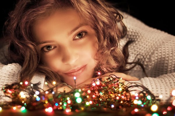 Девушка и новый год