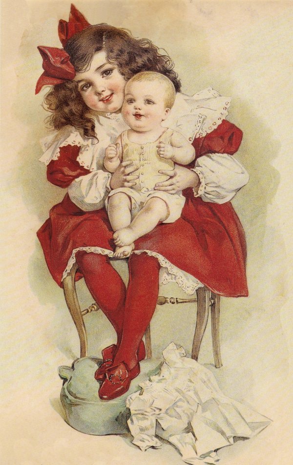 Для декупажа с девушками