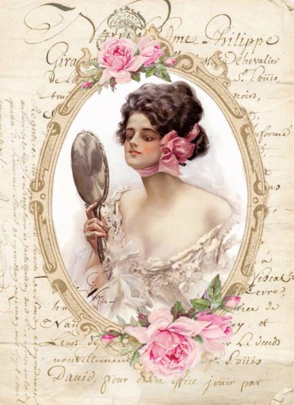 Для декупажа с девушками