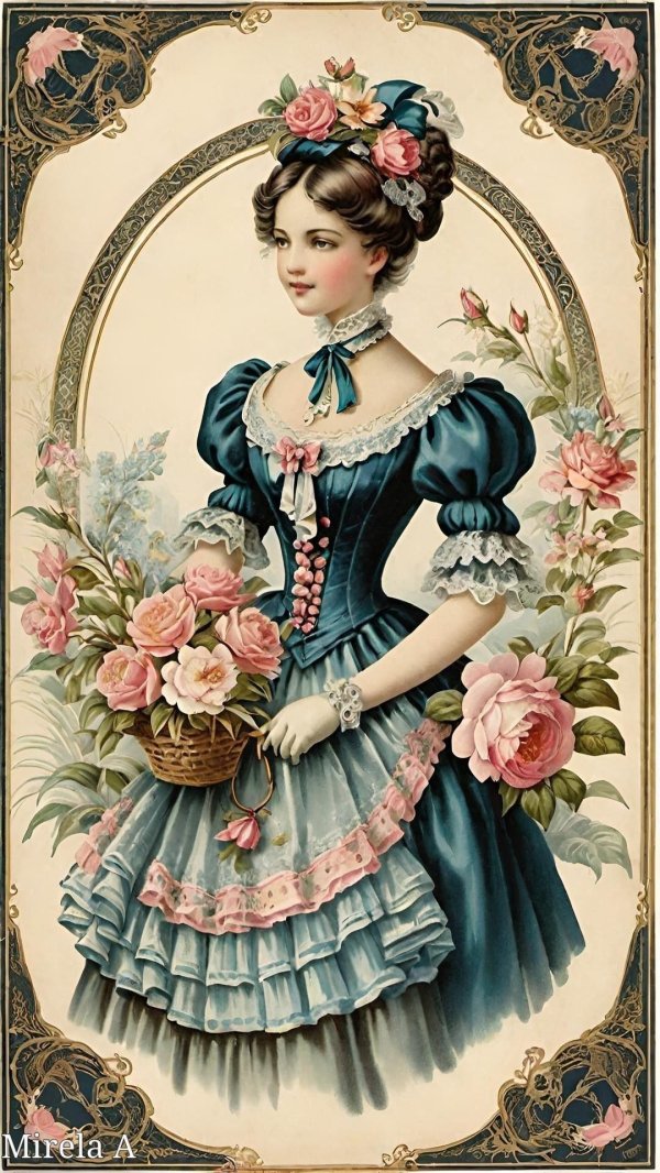 Для декупажа с девушками