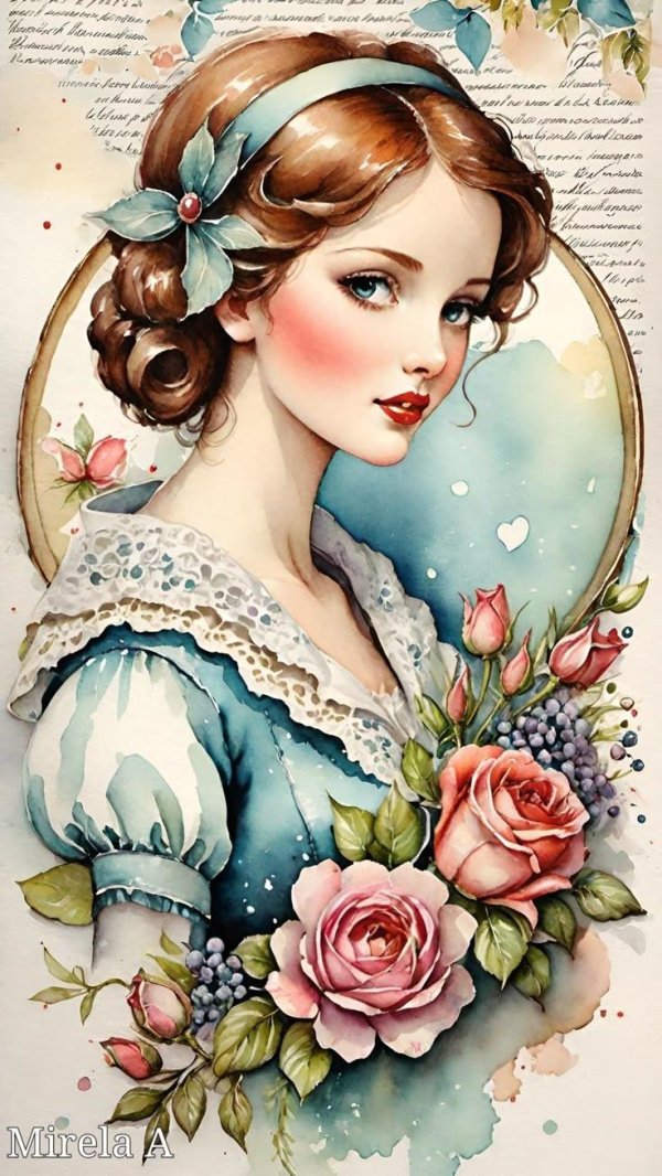 Для декупажа с девушками