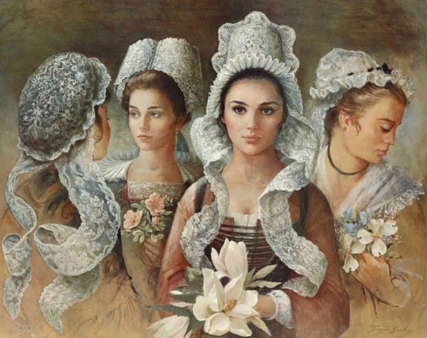 Для декупажа с девушками