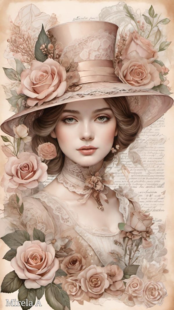 Для декупажа с девушками