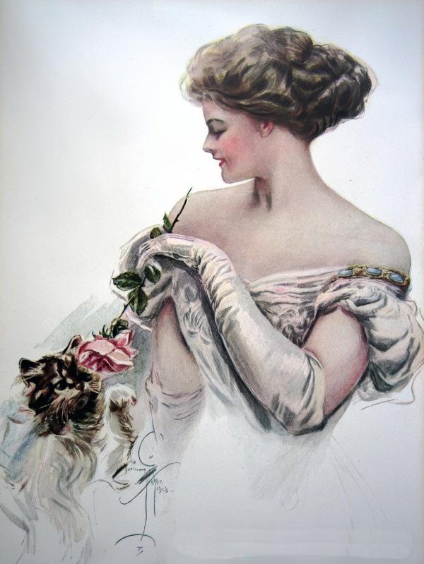 Для декупажа с девушками