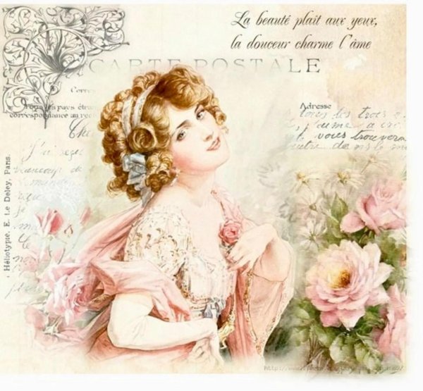 Для декупажа с девушками