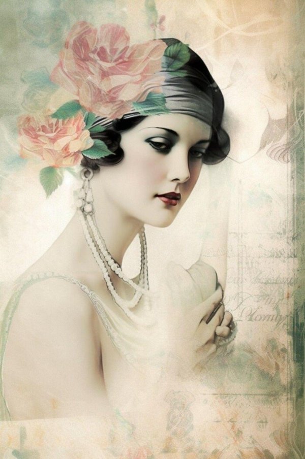 Для декупажа с девушками