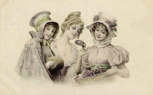 Для декупажа с девушками