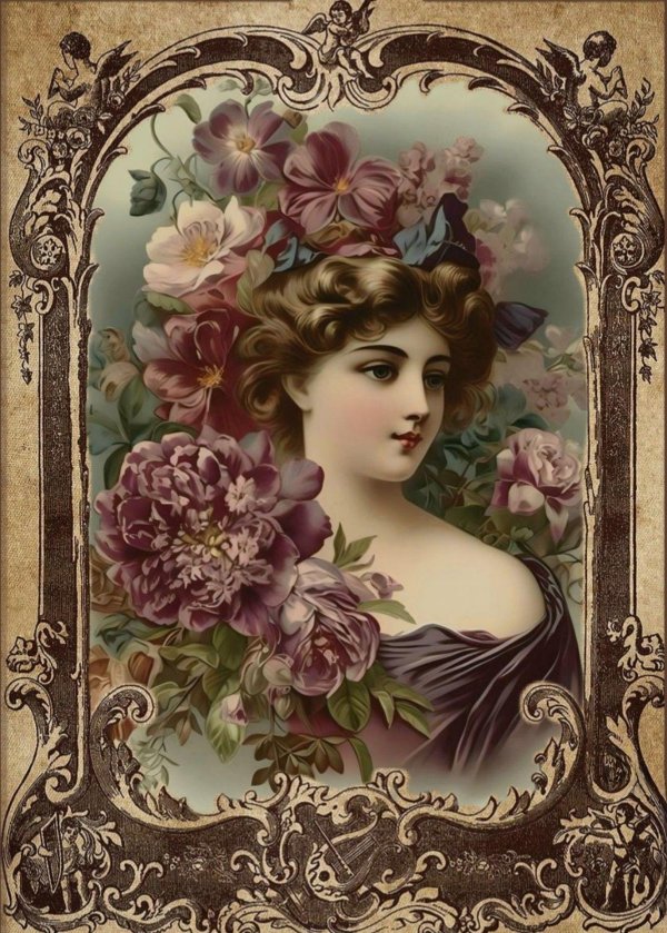 Для декупажа с девушками