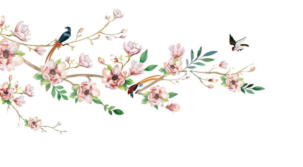 веточка с цветами