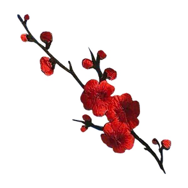 наклейка  красные цветы