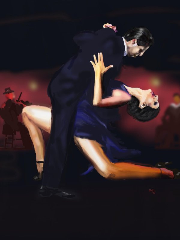 Парень и девушка танцуют