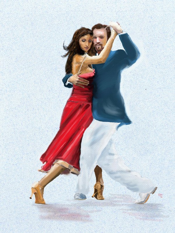 Парень и девушка танцуют