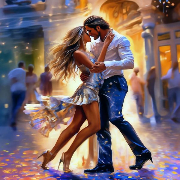 Парень и девушка танцуют