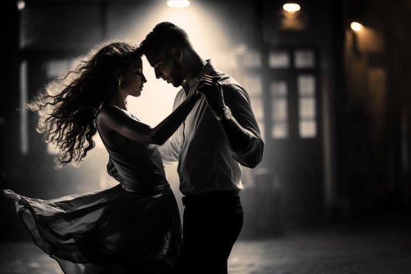 Парень и девушка танцуют