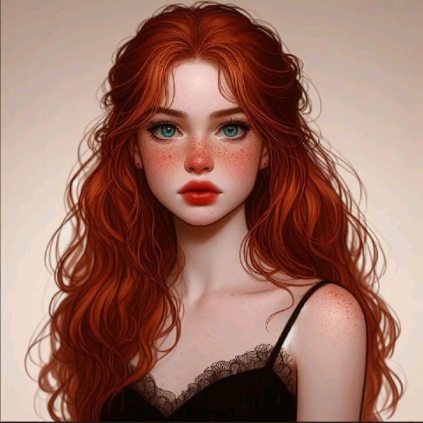 С нарисованными рыжими девушками