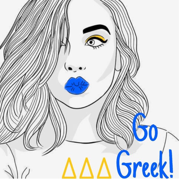 Девушка нарисованные черно белые