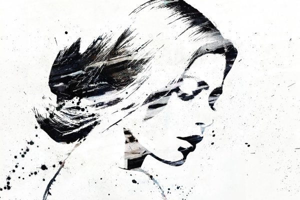 Девушка нарисованные черно белые