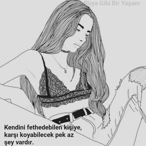 Девушка нарисованные черно белые