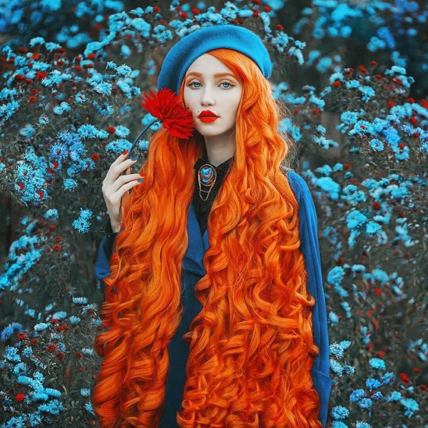 С рыжими девушками зимой