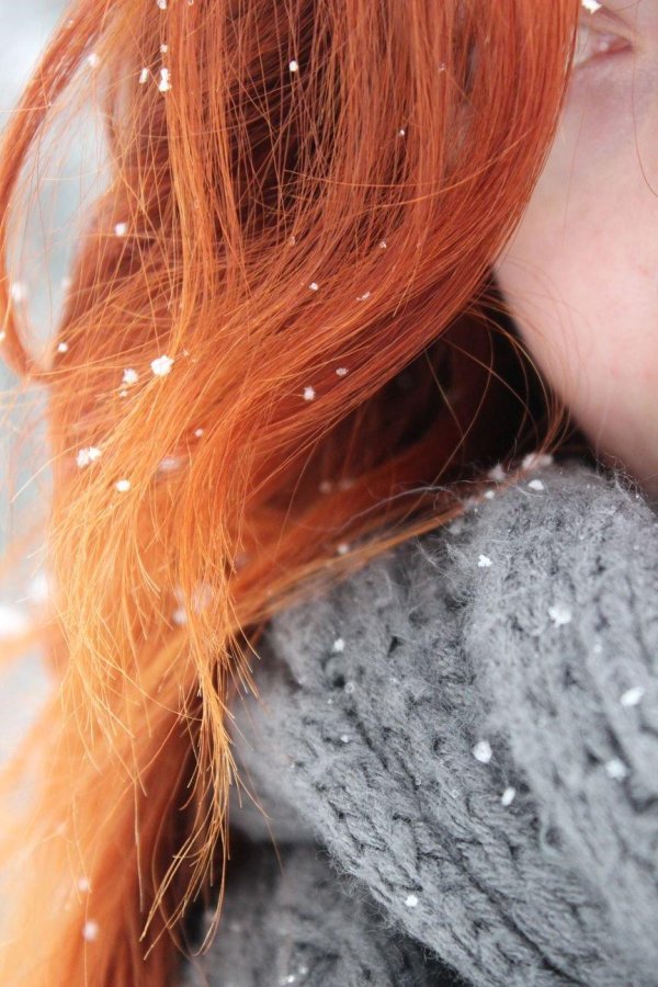 С рыжими девушками зимой