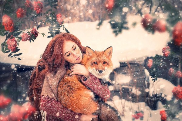 С рыжими девушками зимой