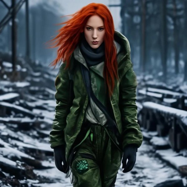 С рыжими девушками зимой