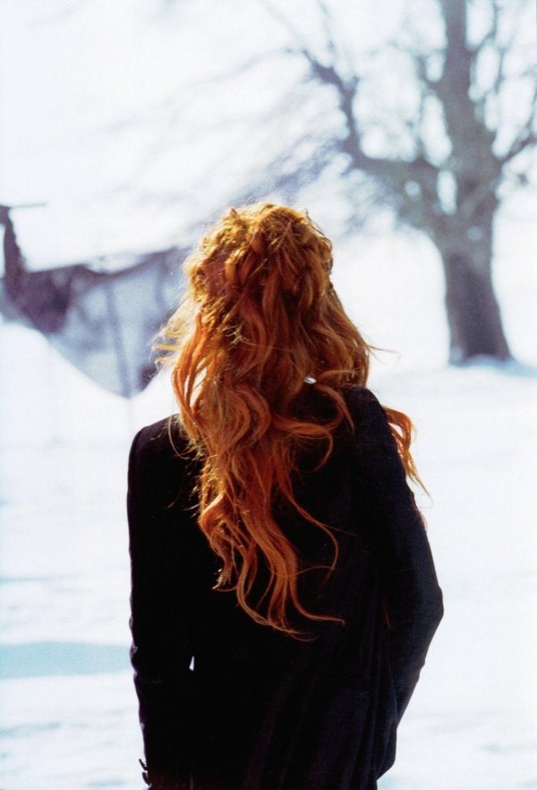 С рыжими девушками зимой