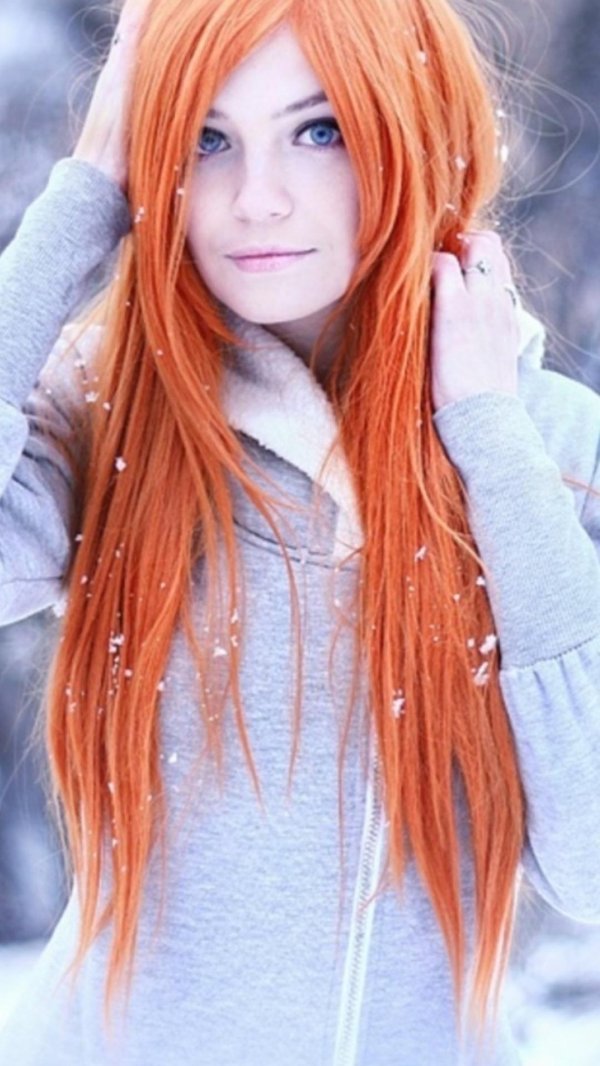 С рыжими девушками зимой