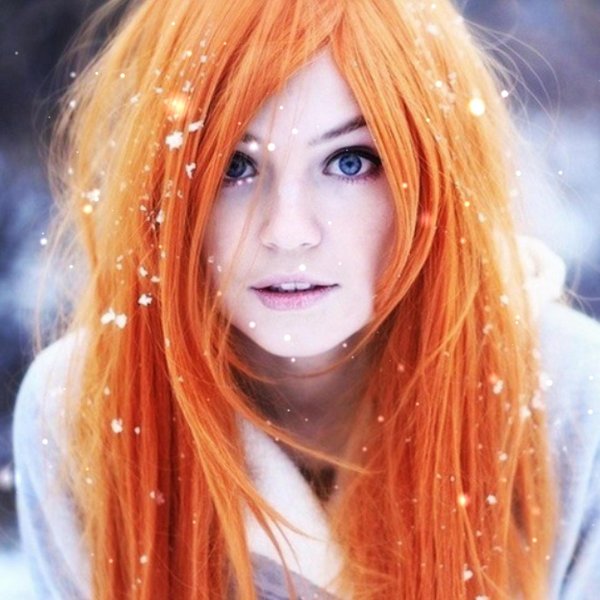 С рыжими девушками зимой