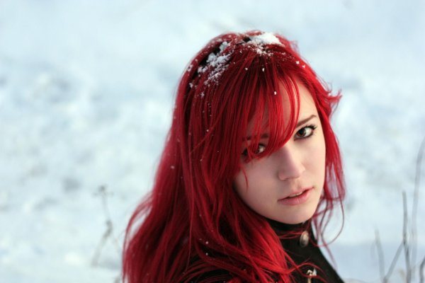 С рыжими девушками зимой