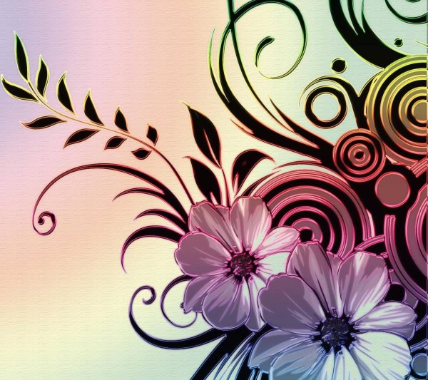 фон абстракция цветы