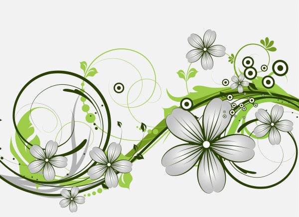 векторная графика цветы