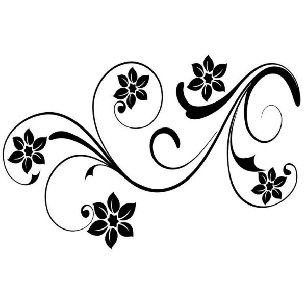 несложный цветочный орнамент