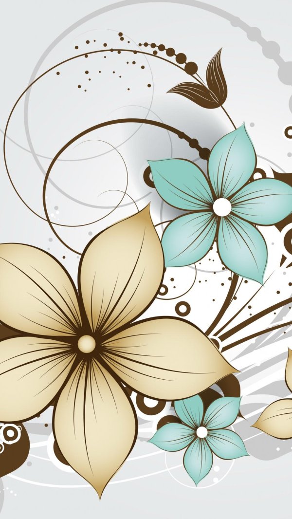 векторные цветы