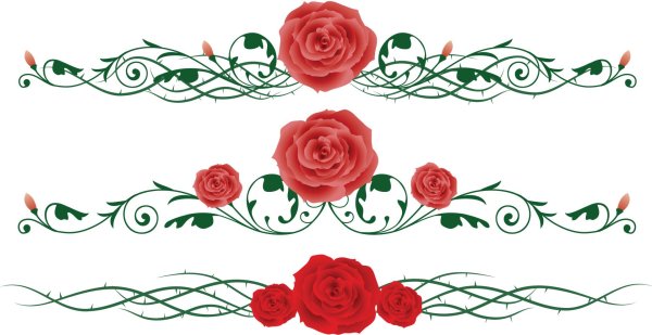 орнамент розы