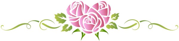 роза трафарет