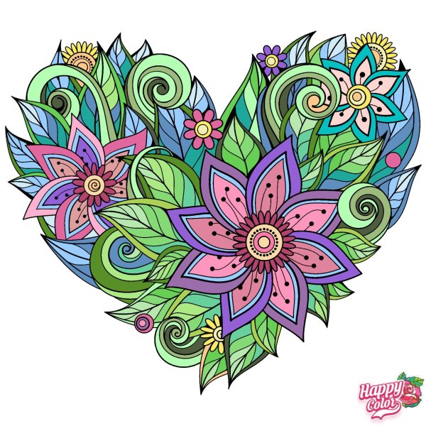 мандала цветная