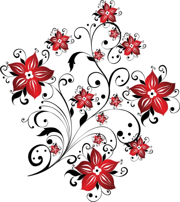 орнамент цветочный