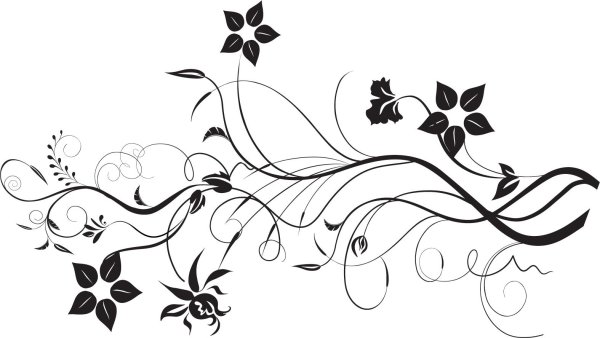 несложный цветочный орнамент