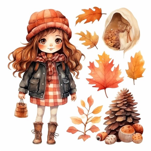 Осень девушка для детей