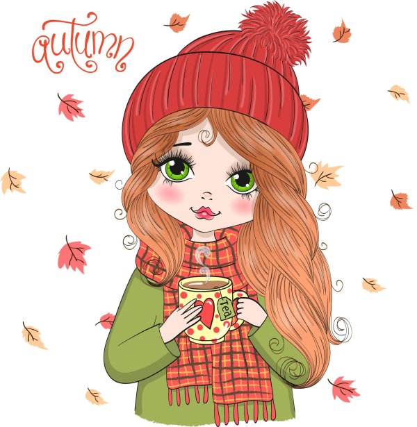 Осень девушка для детей