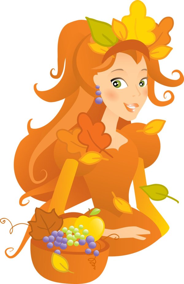 Осень девушка для детей