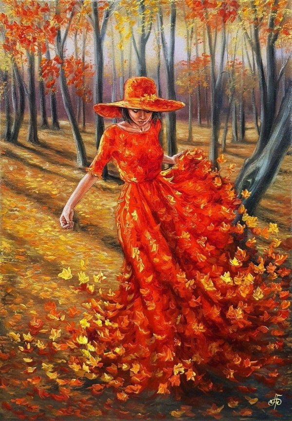 Осень девушка для детей