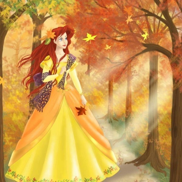 Осень девушка для детей