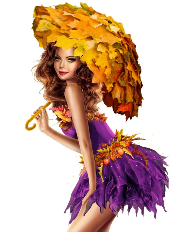 Осень девушка для детей