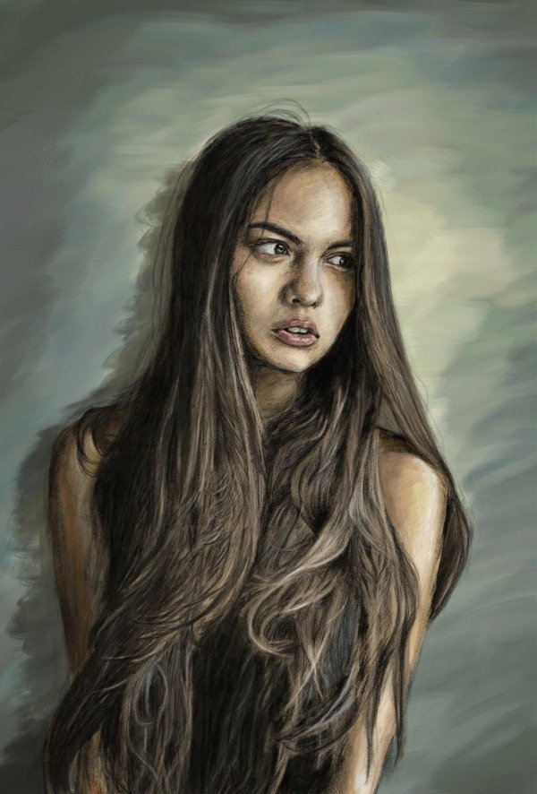 С темно русыми девушками