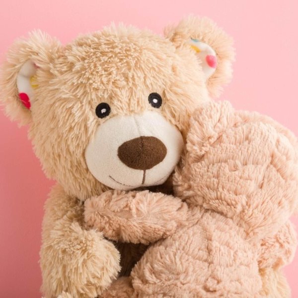 Девушка с мягкой игрушкой