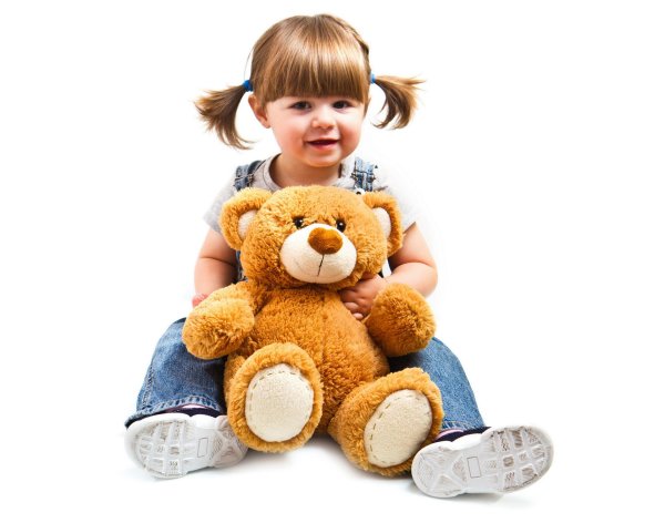 Девушка с мягкой игрушкой