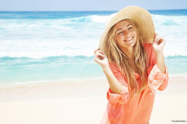 Отдых на море девушка